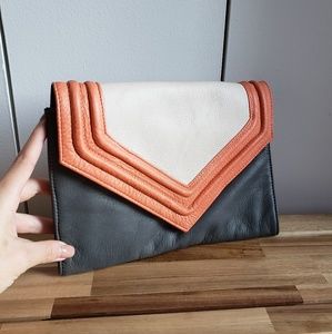 Possé Lina Shoulder Bag (Gray/Pink/White)